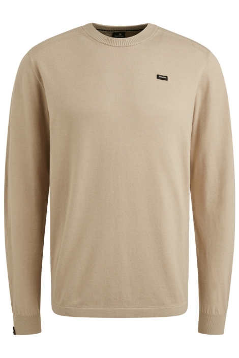 Vanguard beige heren trui | Vooraanzicht