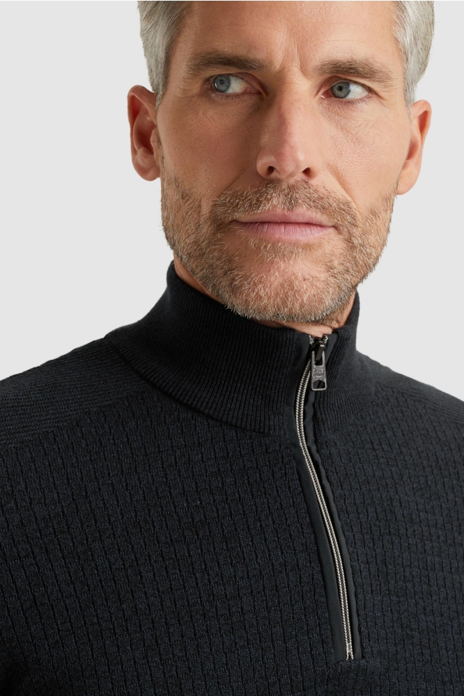 Vanguard blauwe heren trui | Close up