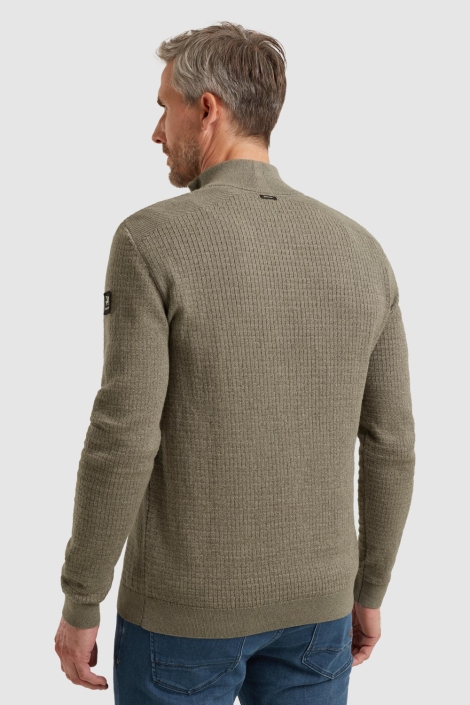 Vanguard groene heren trui | Achteraanzicht