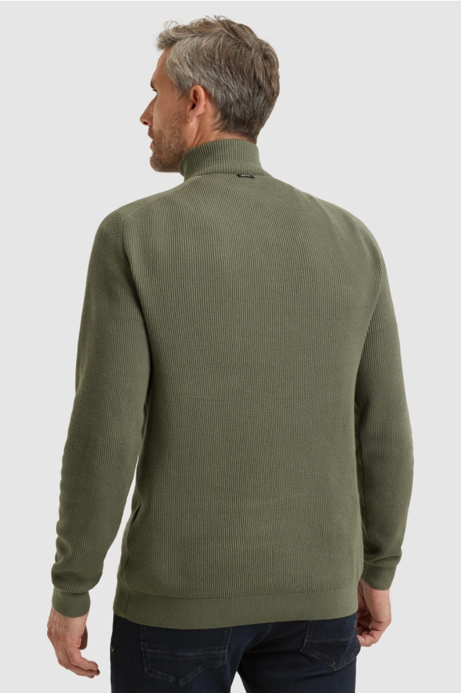 Vanguard groene heren trui | Model achteraanzicht