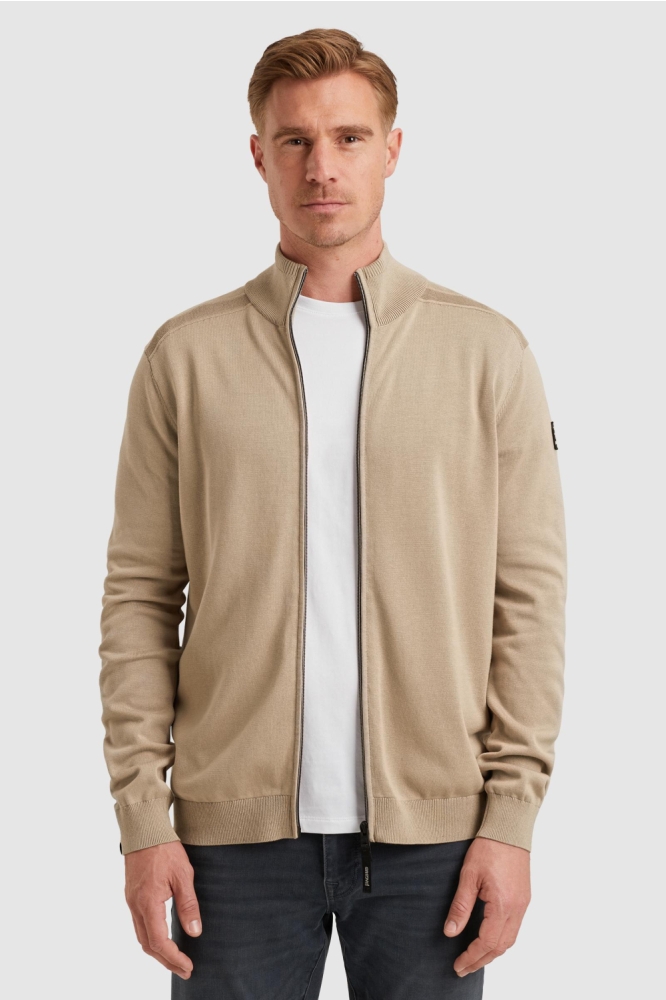 Vanguard beige heren vest | Model vooraanzicht