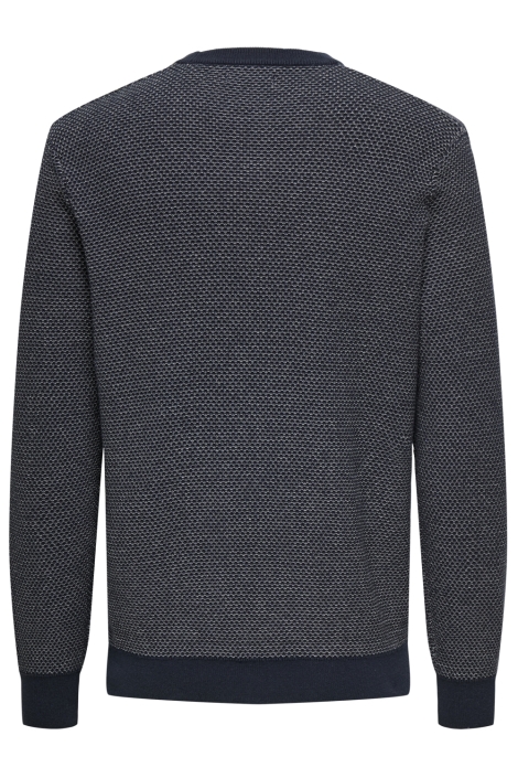 Only & Sons blauwe heren trui | Achteraanzicht