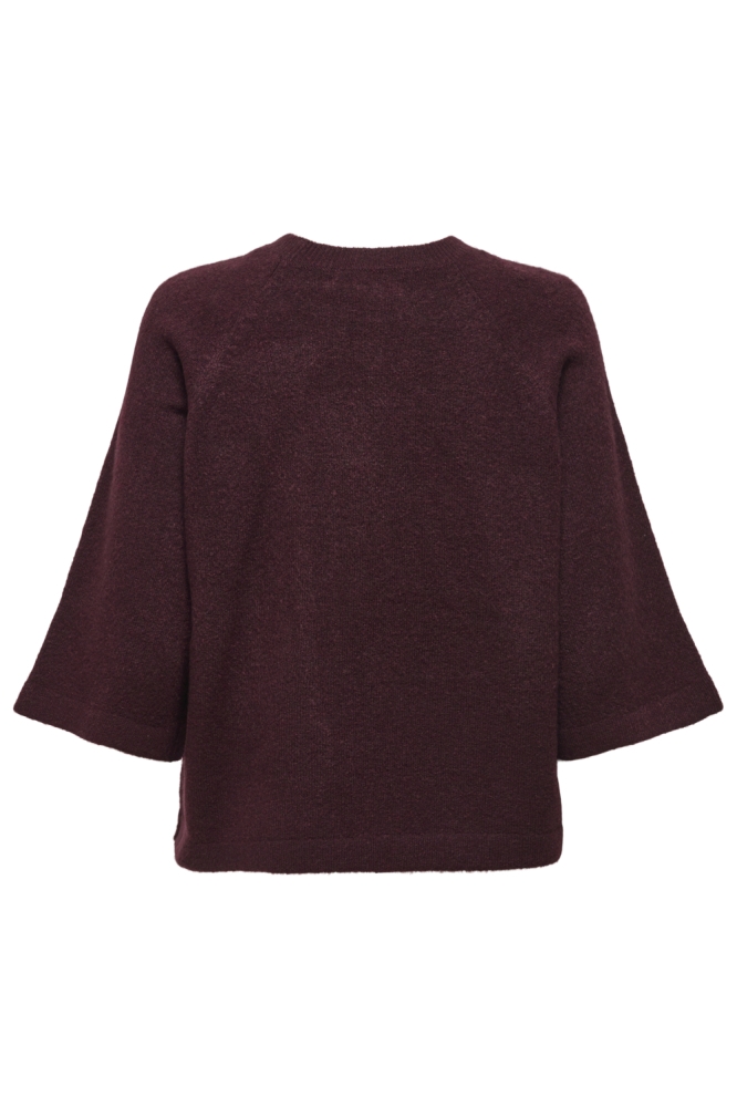Only bordeaux dames trui | Achteraanzicht