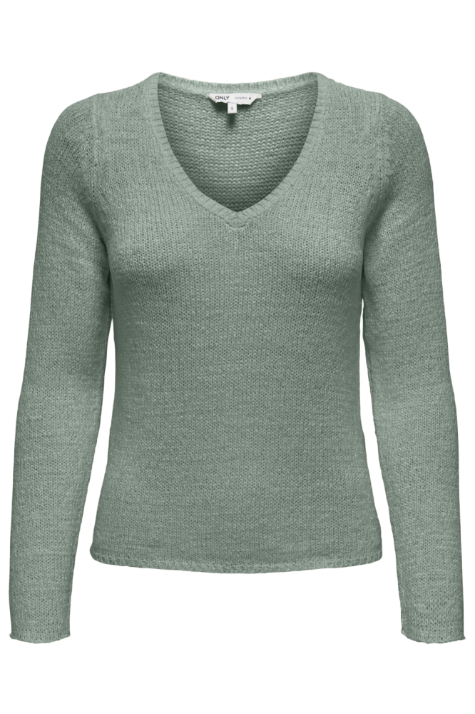 Only groene dames trui | Vooraanzicht