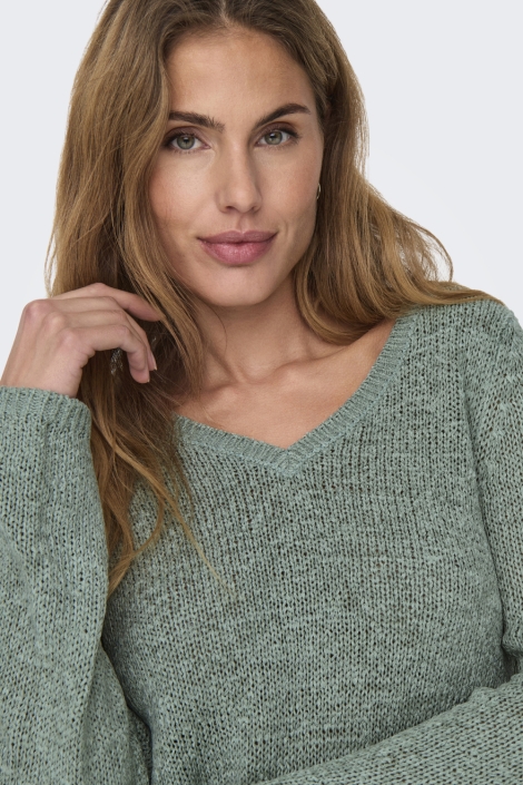 Only groene dames trui | Close up