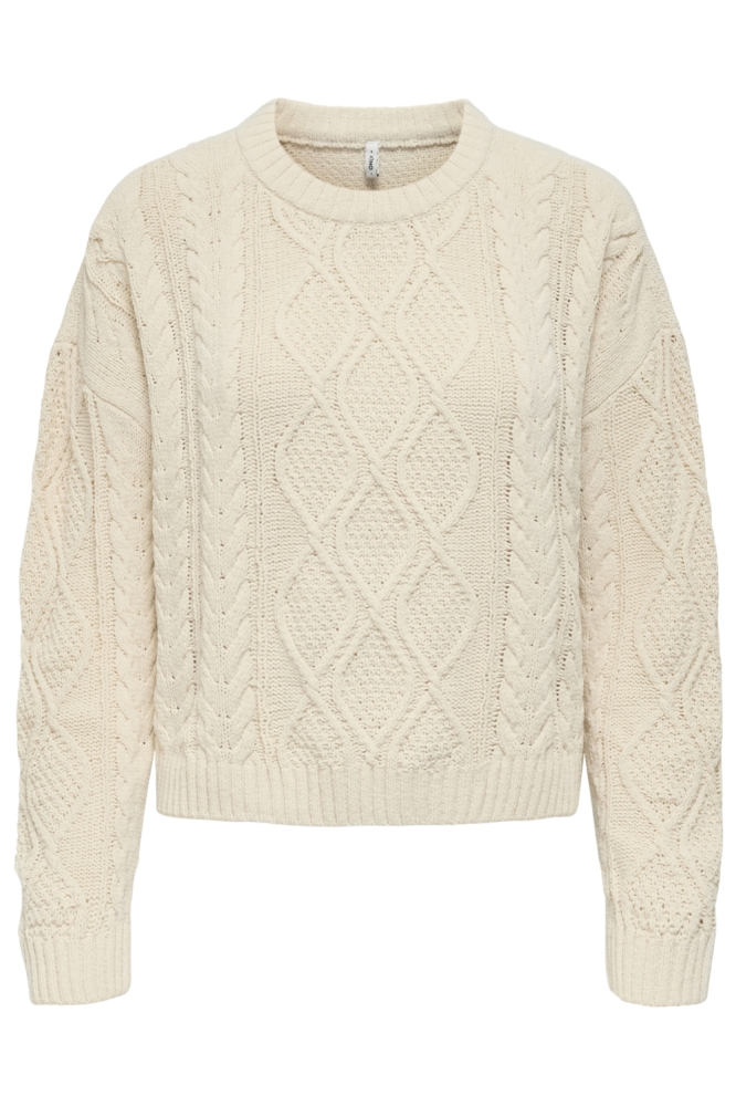 Only beige dames trui | Vooraanzicht
