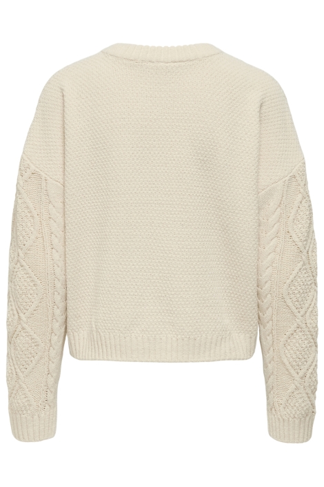 Only beige dames trui | Achteraanzicht