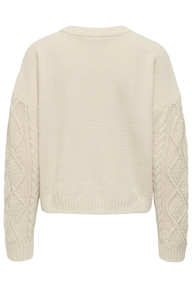 Only beige dames trui | Achteraanzicht