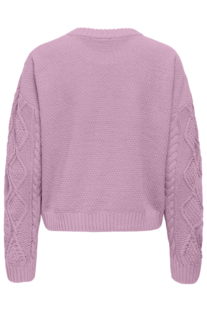 Only roze dames trui | Achteraanzicht