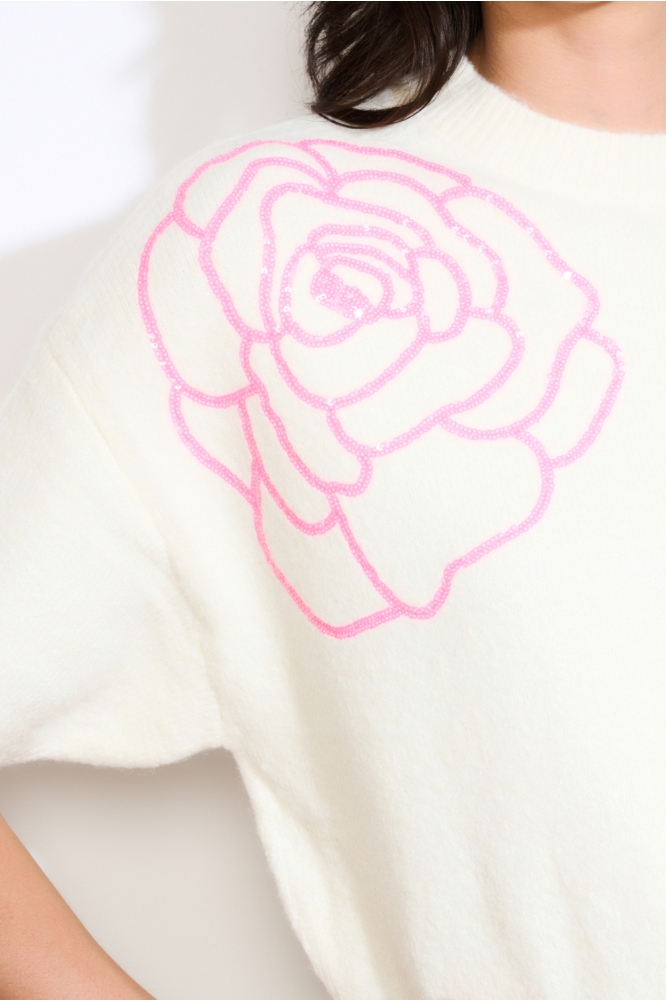 LolaLiza witte dames trui | Unique Selling Point