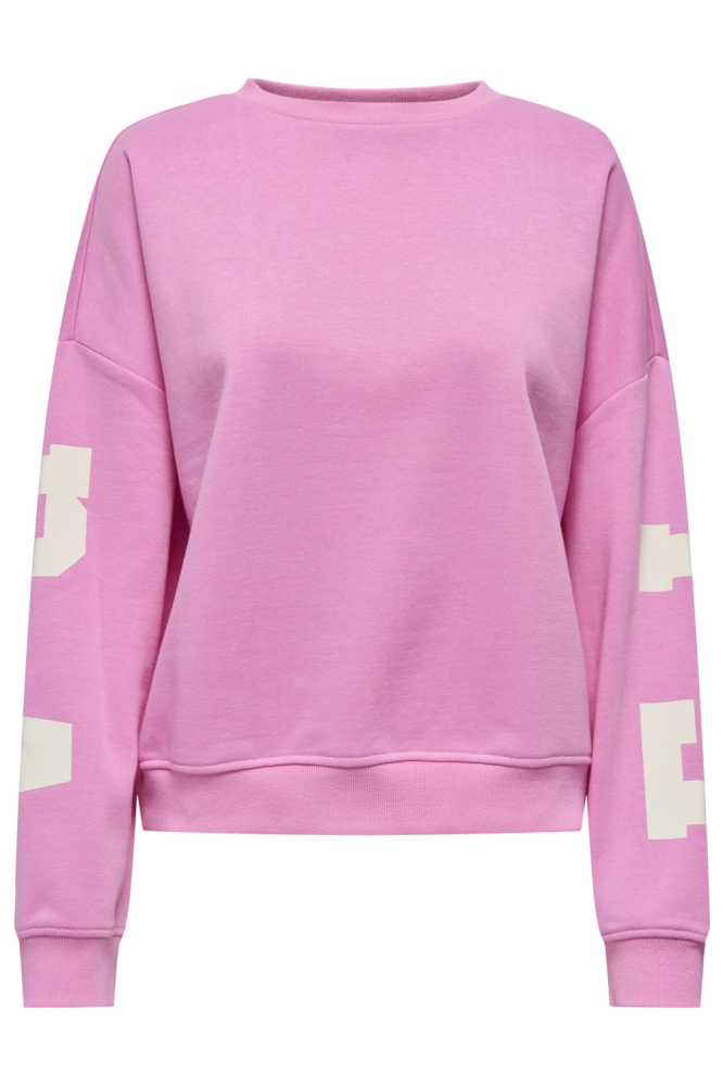 Only roze dames sweater | Vooraanzicht