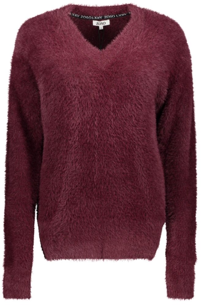 Zoso bordeaux dames trui | Vooraanzicht