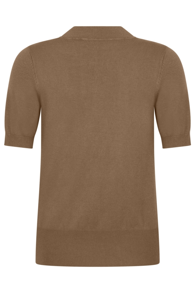Zoso camel dames t-shirt | Achteraanzicht