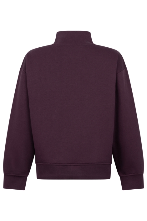 Zoso bordeaux dames sweater | Achteraanzicht