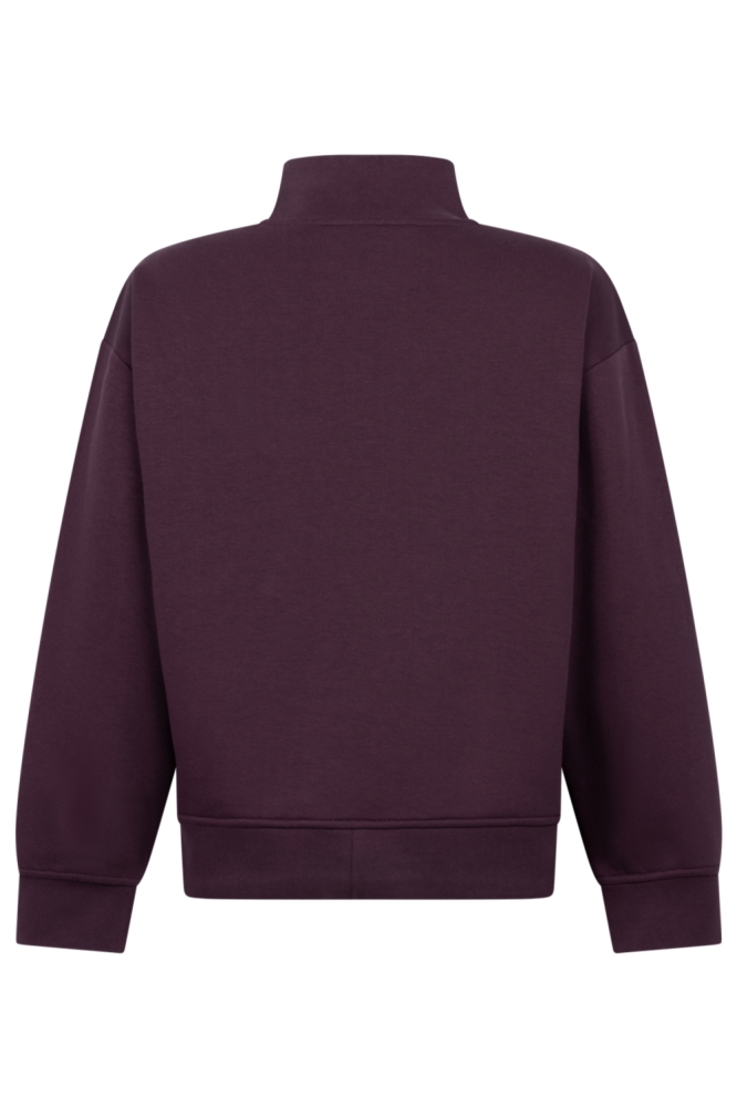 Zoso bordeaux dames sweater | Achteraanzicht