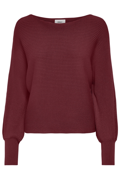 Only bordeaux dames trui | Vooraanzicht