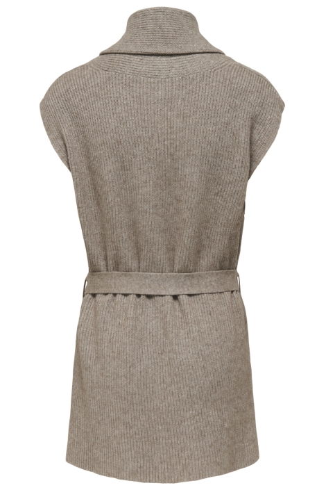 Only beige dames gilet | Achteraanzicht