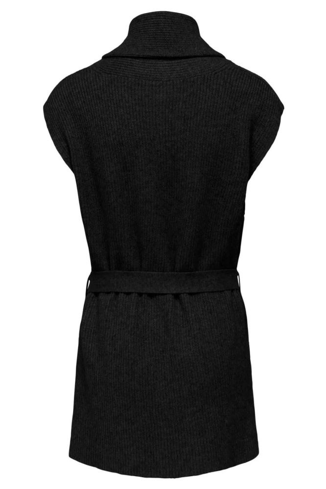 Only zwarte dames gilet | Achteraanzicht