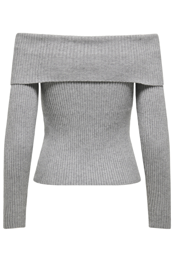 Only grijze dames trui | Achteraanzicht