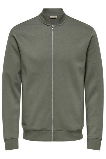 Only & Sons ONSCERES REG ZIP BOMBER JCK NOOS 22034247 CASTOR GRAY