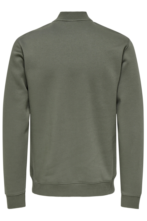 Only & Sons groene heren vest | Achteraanzicht