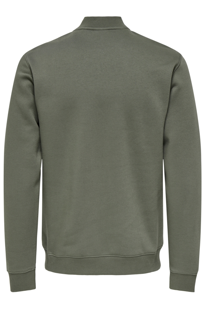 Only & Sons groene heren vest | Achteraanzicht