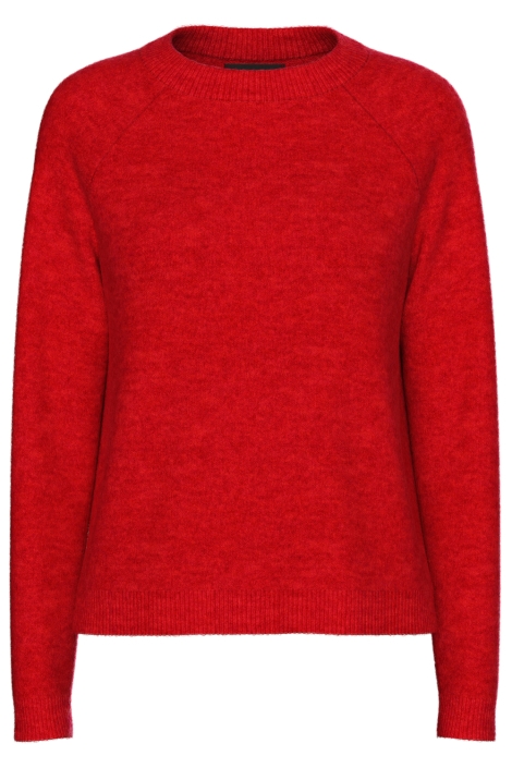 Pieces rode dames trui | Vooraanzicht