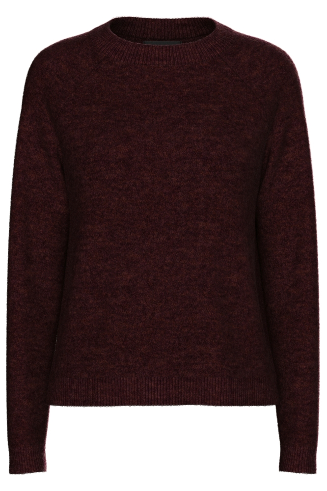 Pieces bordeaux dames trui | Vooraanzicht