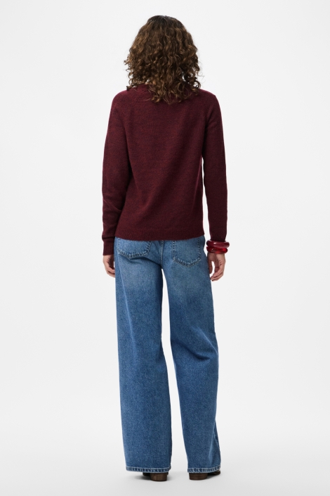 Pieces bordeaux dames trui | Model