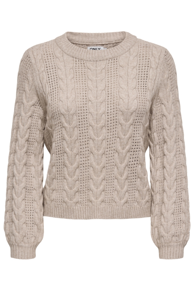 Only beige dames trui | Vooraanzicht