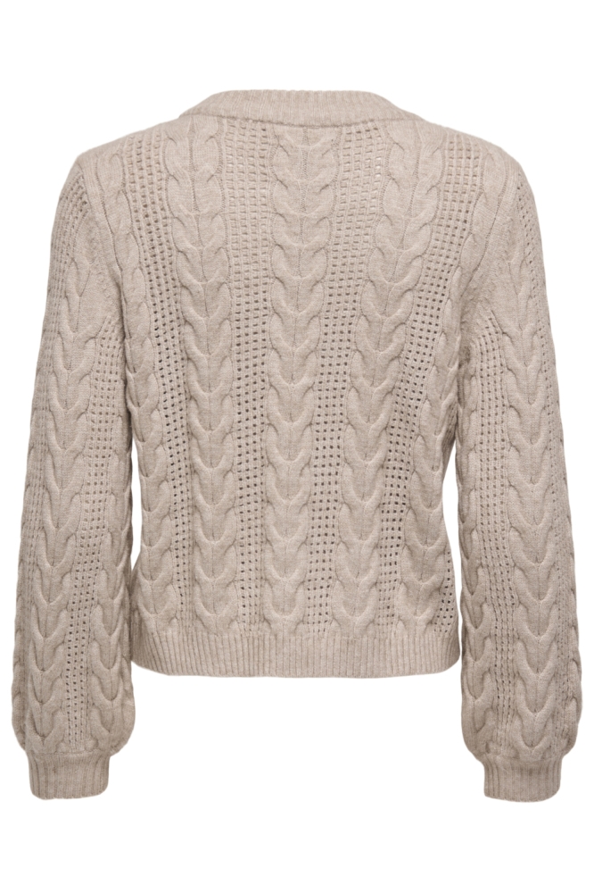 Only beige dames trui | Achteraanzicht