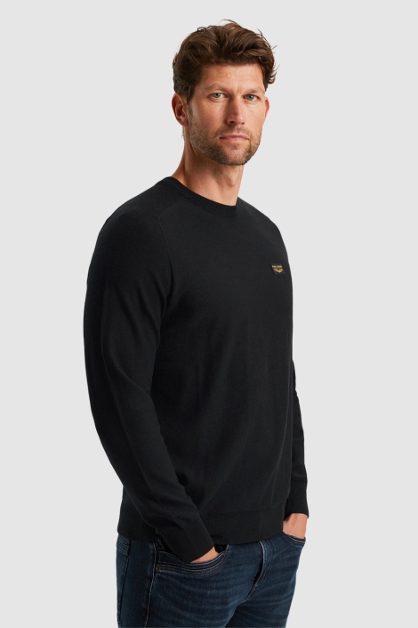 PME legend zwarte heren trui | Model zijaanzicht