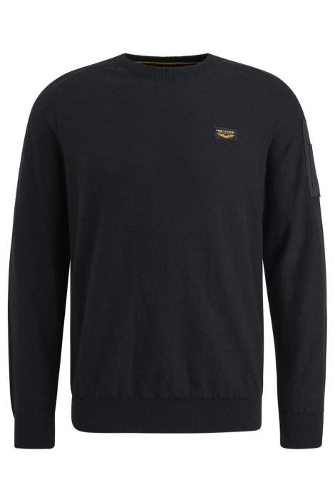 PME legend zwarte heren trui | Vooraanzicht