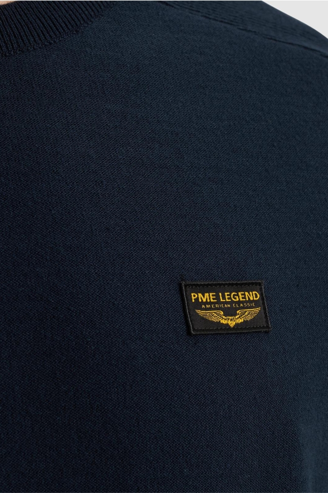PME legend blauwe heren trui | Close up