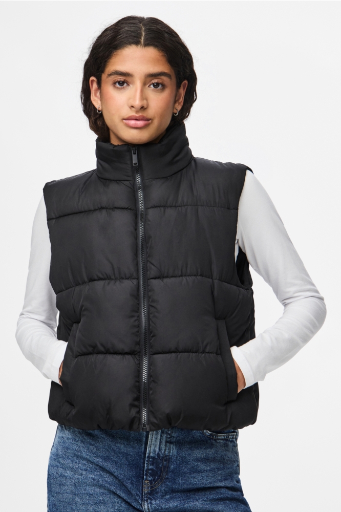 Pieces zwarte dames jas | Model