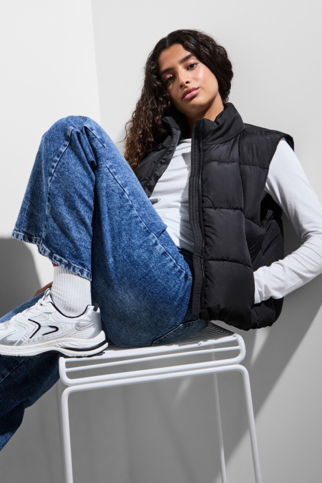 Pieces zwarte dames jas | Sfeerbeeld, In situatie