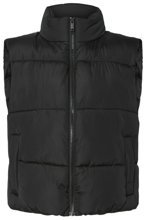 Pieces zwarte dames jas | Vooraanzicht