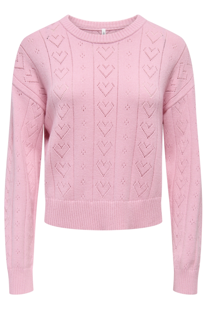 Only roze dames trui | Vooraanzicht