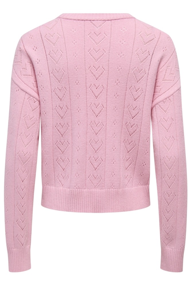 Only roze dames trui | Achteraanzicht