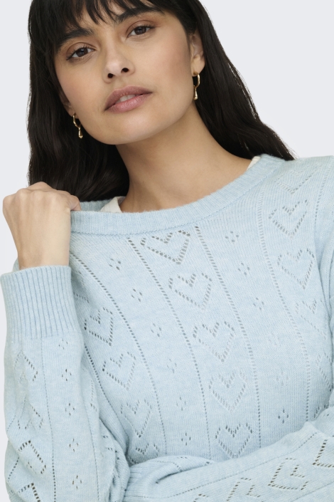 Only blauwe dames trui | Close up