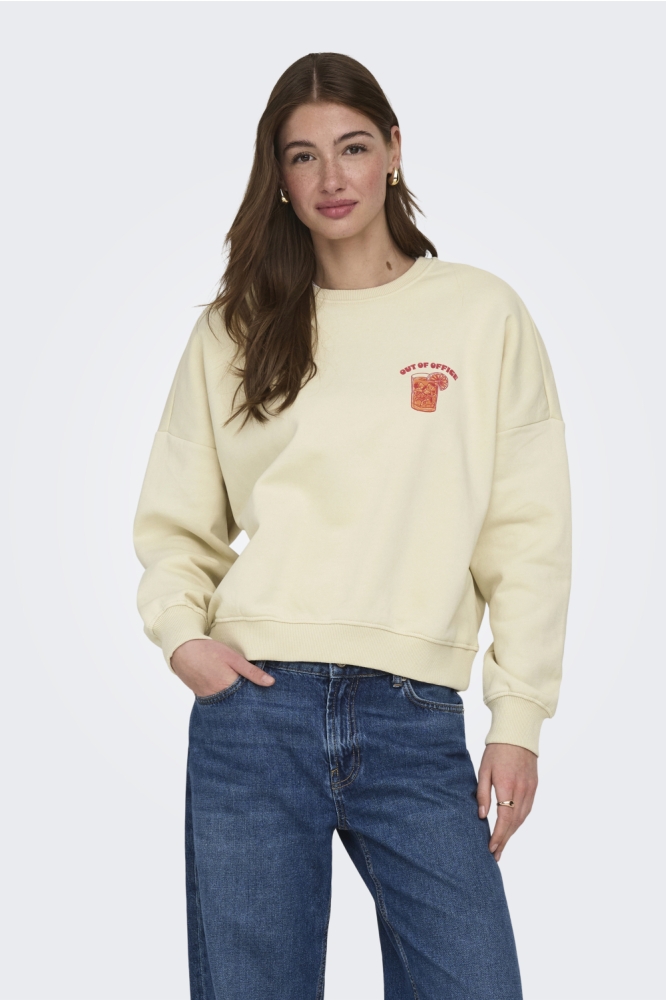 Only ecru dames sweater | Model