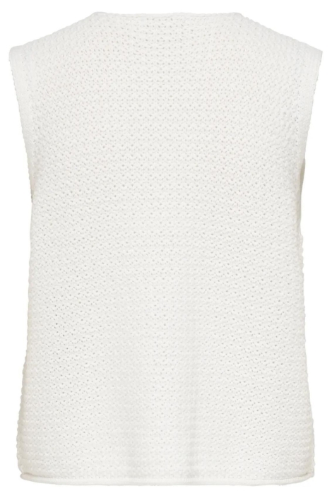 Jacqueline de Yong witte dames gilet | Achteraanzicht