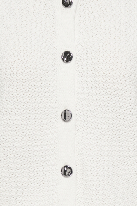 Jacqueline de Yong witte dames gilet | Close up