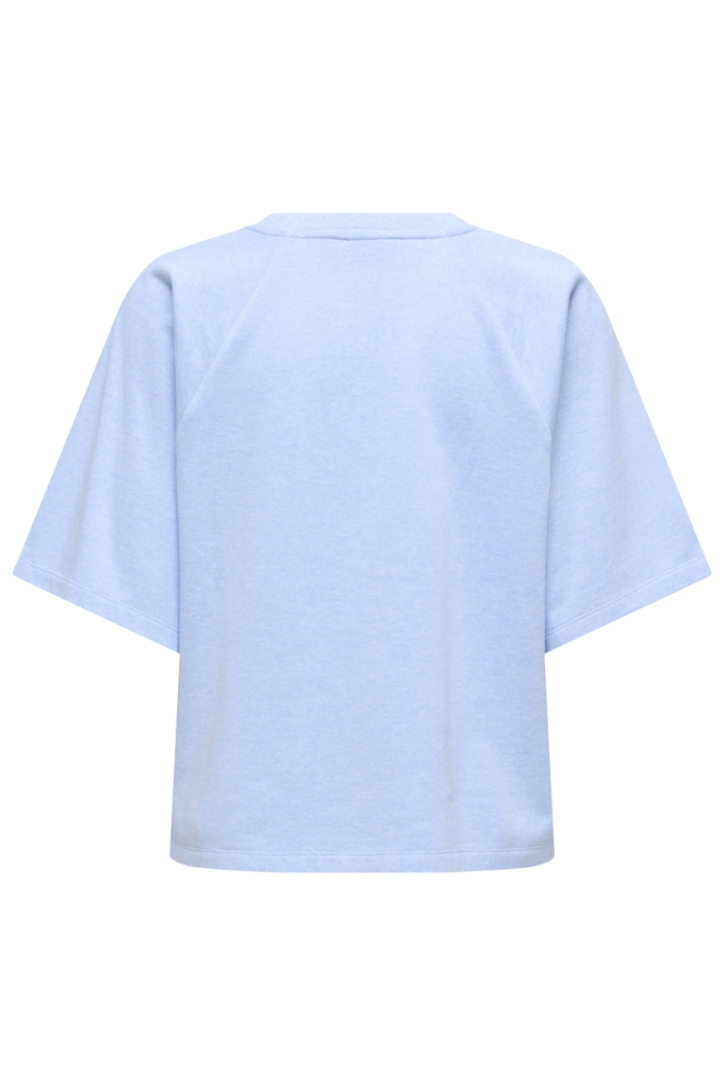 Jacqueline de Yong blauwe dames sweater | Achteraanzicht