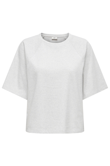 Jacqueline de Yong jdyamalfi life s/s sweat jrs dia Grijs