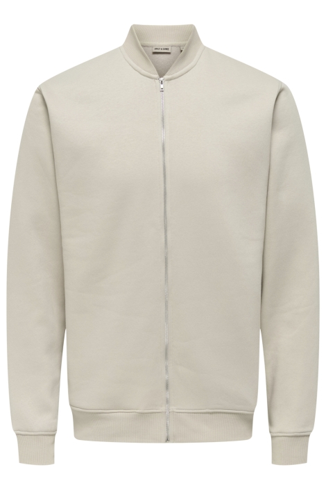 Only & Sons beige heren vest | Vooraanzicht