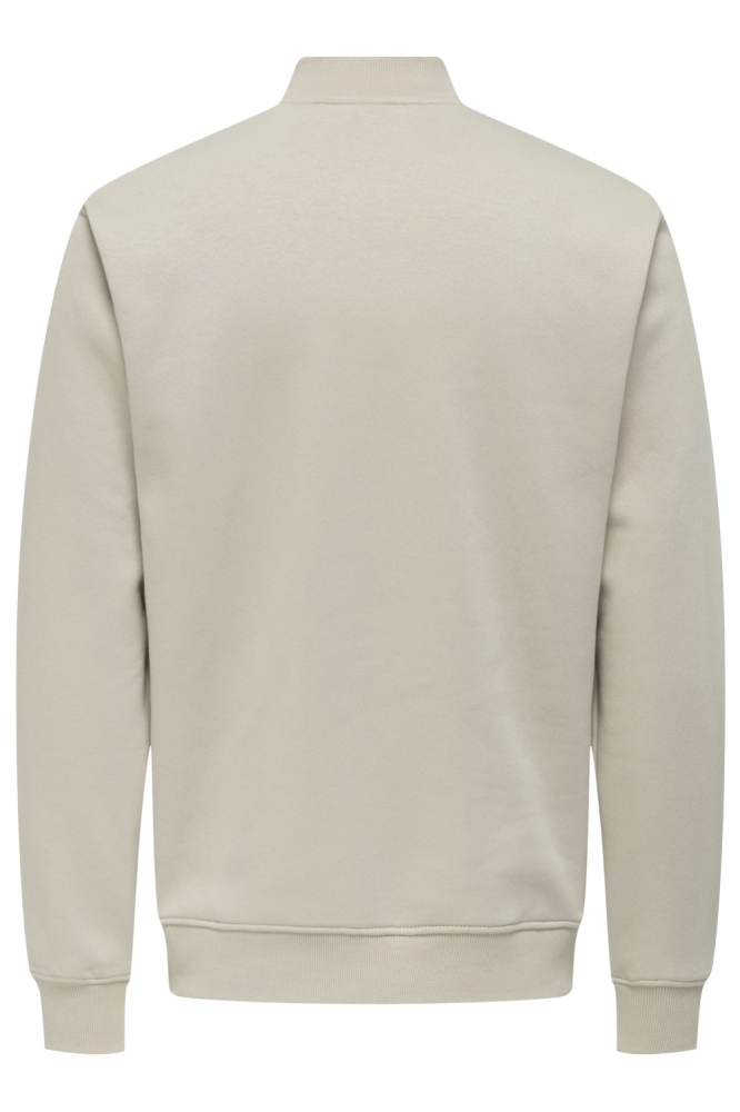 Only & Sons beige heren vest | Achteraanzicht