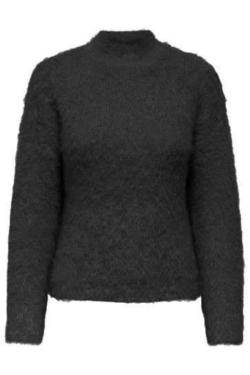 Only Trui ONLLULU LS RIB HIGHNECK CC KNT 15350651 BLACK