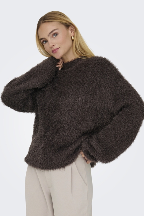Only bruine dames trui | Model