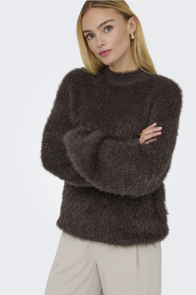 Only bruine dames trui | Model